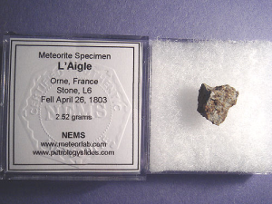 Fragment meteorytu L’Aigle